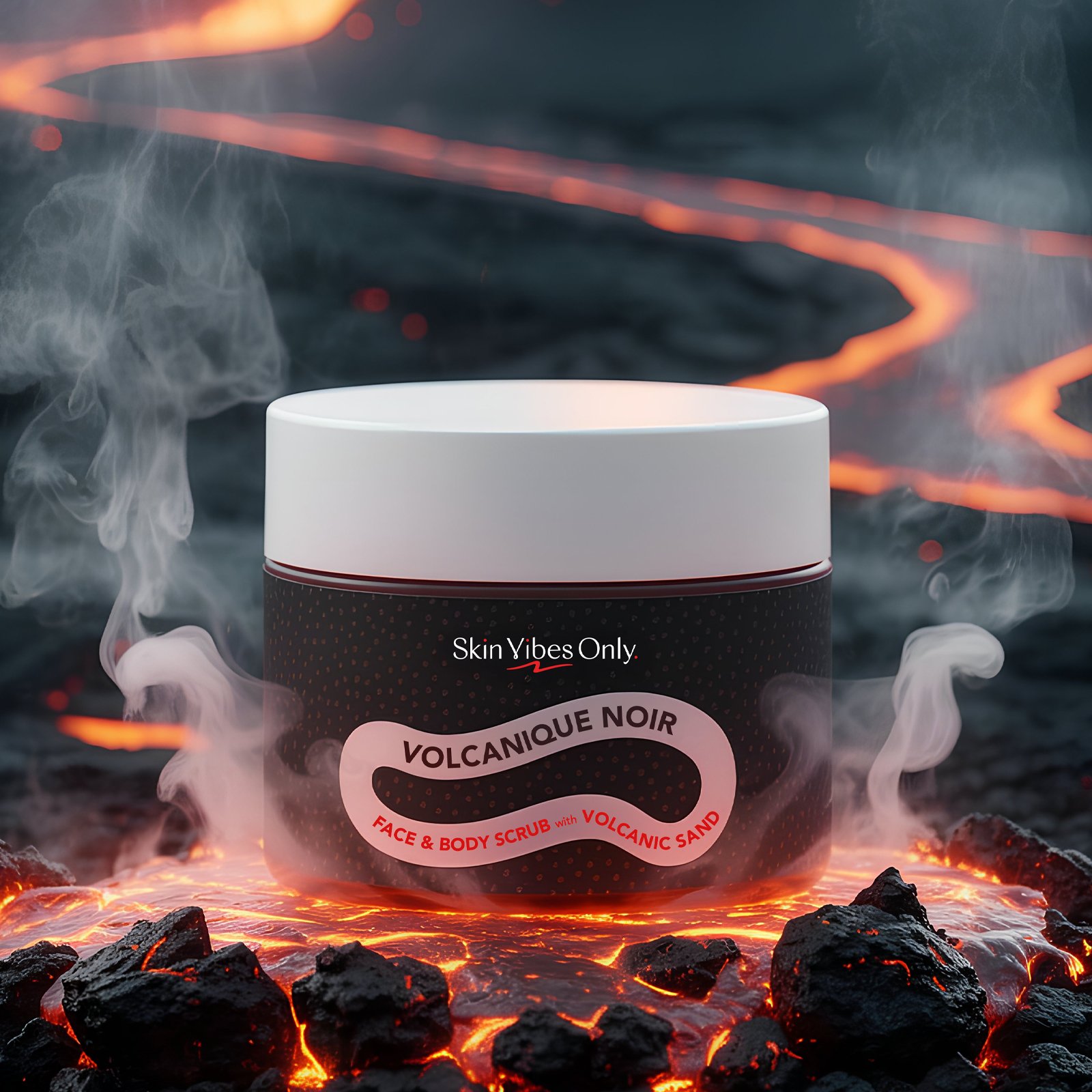 Volcanique Noir - Face & Body Scrub with Volcanic Sand - Image 3